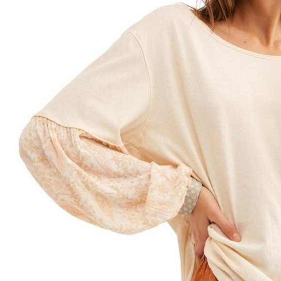 FREE PEOPLE Long Sleeve Jade Ecru - Picture 3 of 7